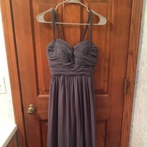 Bill Levkoff Dark Grey Bridesmaid's Dress